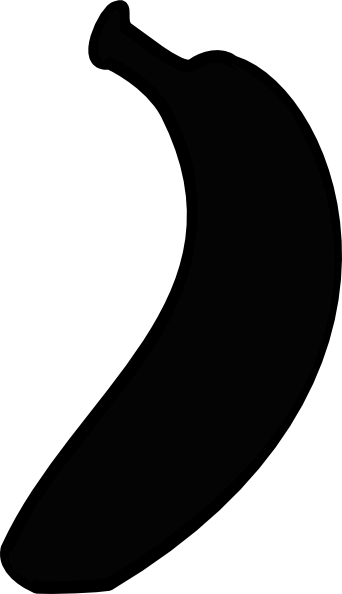 342x594 Banana Wireframe Clip Art