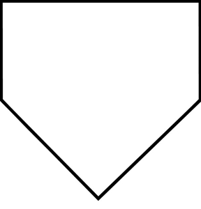 288x300 Baseball Home Plate Clipart