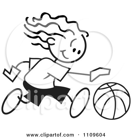 450x470 Clipart Of A Black And White Ball With Basketball Text