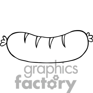300x300 Sausage Clipart Black And White