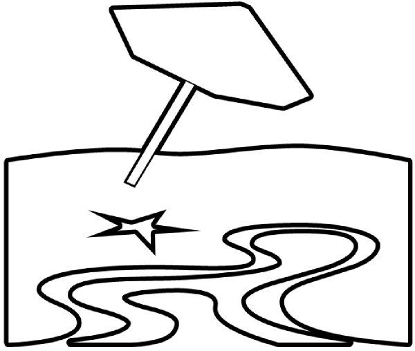 600x508 Beach Outline Clip Art