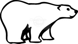 268x153 Polar Bear Clip Art Black And White Free Clipart 4