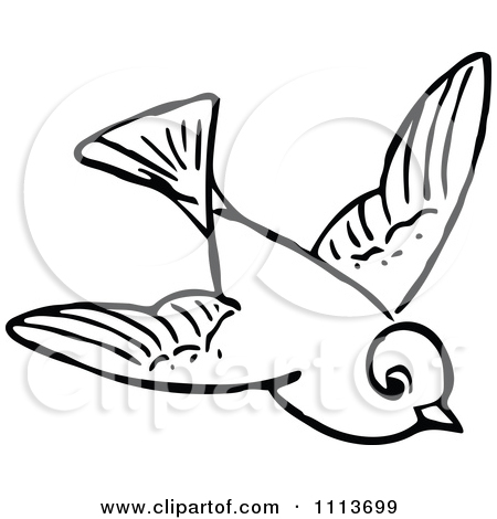 450x470 Bird Clipart Black And White