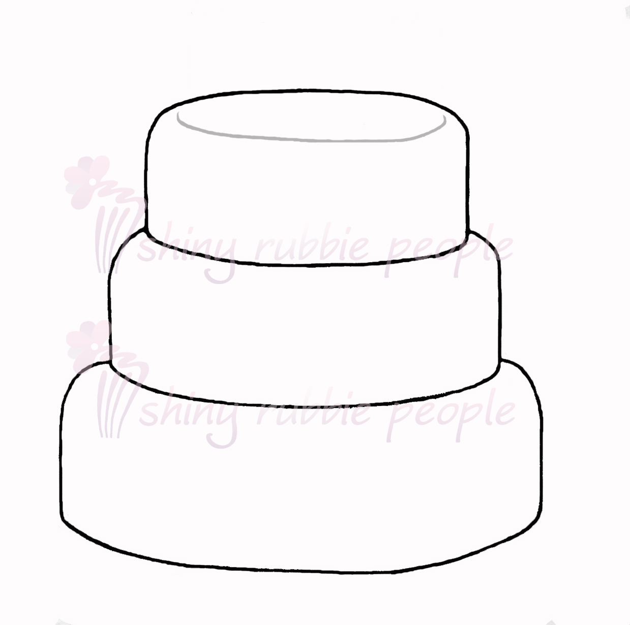 1239x1230 Tiered Birthday Cake Clipart