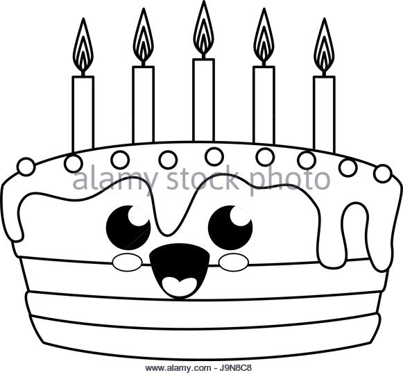 581x540 Birthday Cake Candles Black And White Stock Photos Amp Images