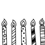 150x150 Candle Black And White Clipart Candle Black And White Birthday