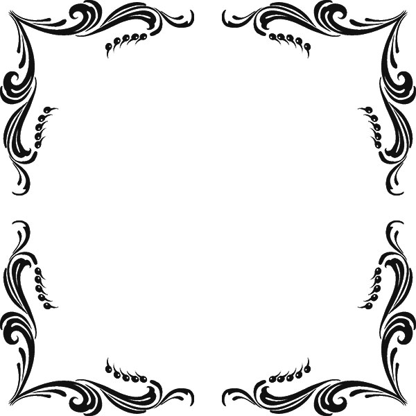 600x600 Black And White Border Designs For Projects Collection