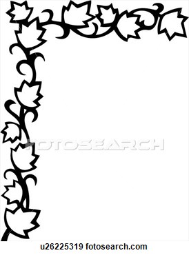 274x370 Black And White Flower Border Clipart Clipart Panda