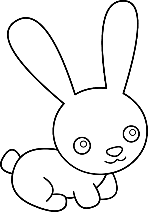 570x812 Fast Rabbit Clipart