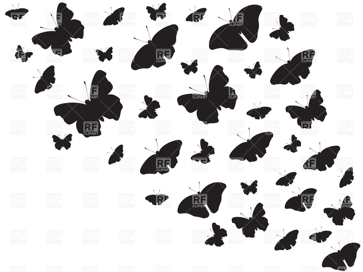 1200x900 Butterfly Clipart Black Background