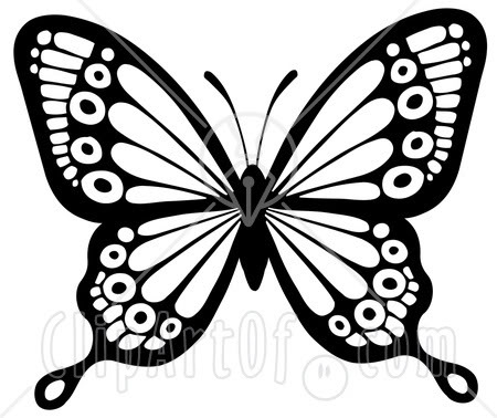 450x378 Butterfly Clipart In Black And White 101 Clip Art