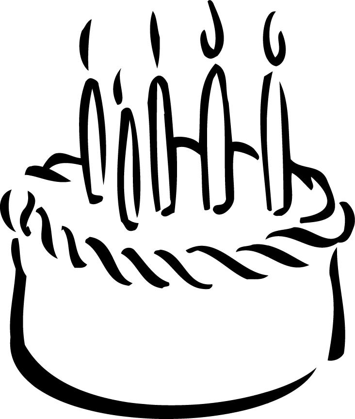 732x864 Cake Black And White Cake Clipart Black And White Clipartfest 3