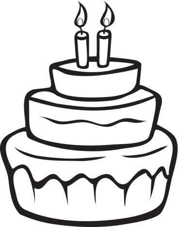 367x468 Cake Clipart Line Art