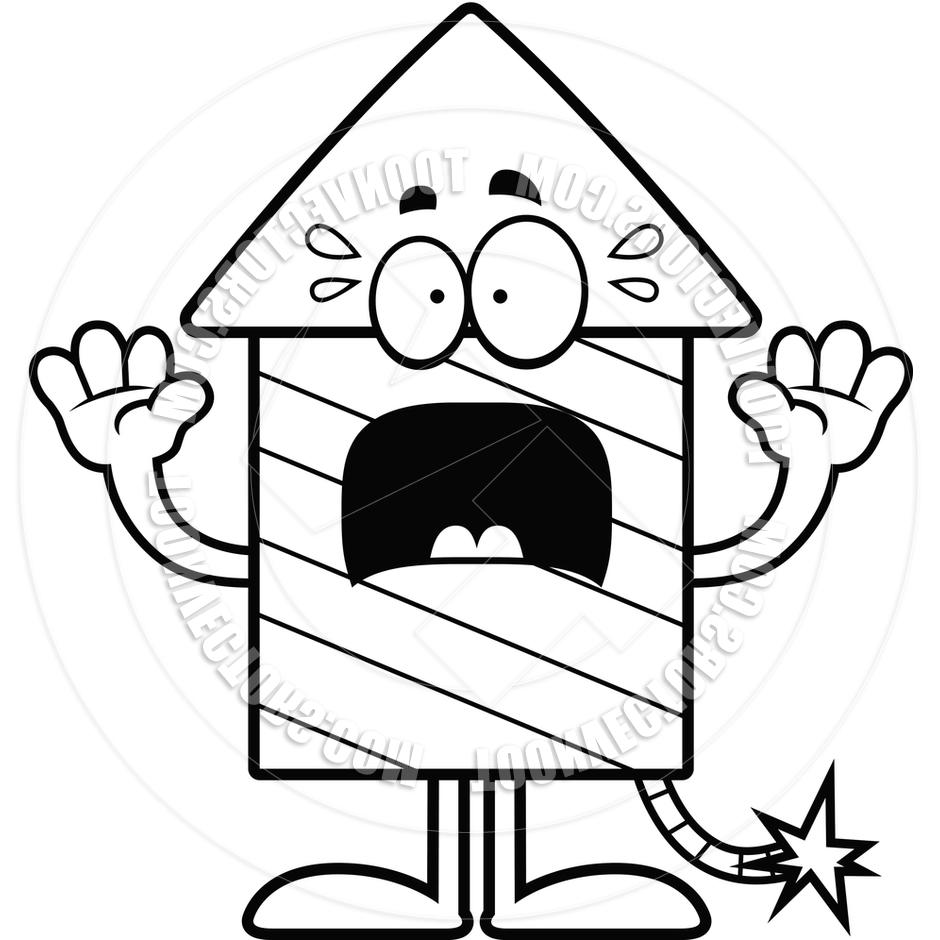 940x940 Top Black And White Fireworks Clipart Toonvectors Drawing