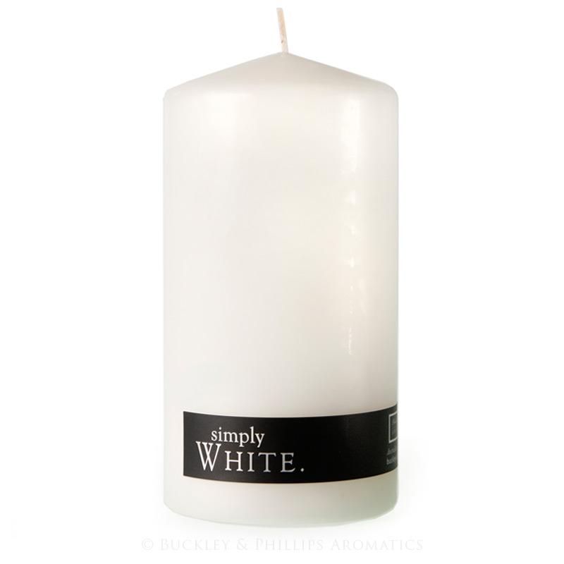 800x800 White Pillar Candle Large