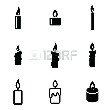450x450 Black And White Birthday Candles Pin Cake Candle Black And White 6