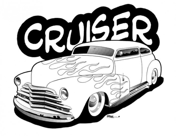 700x541 Car Drawings (Black Amp White)