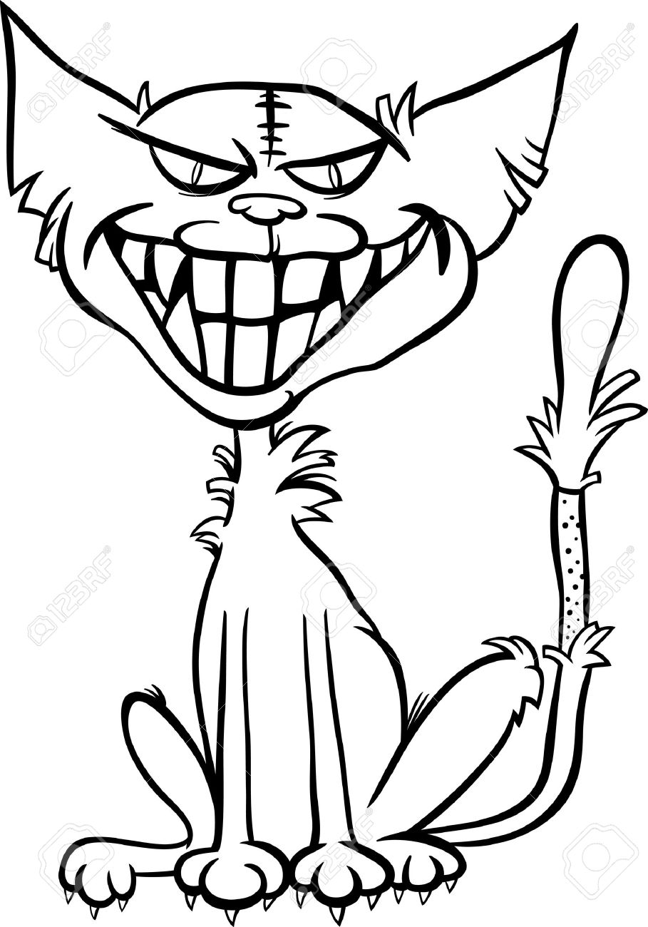 909x1300 Black And White Cartoon Illustration Of Scary Halloween Zombie