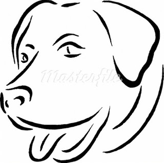 320x319 Black And White Cartoon Dog
