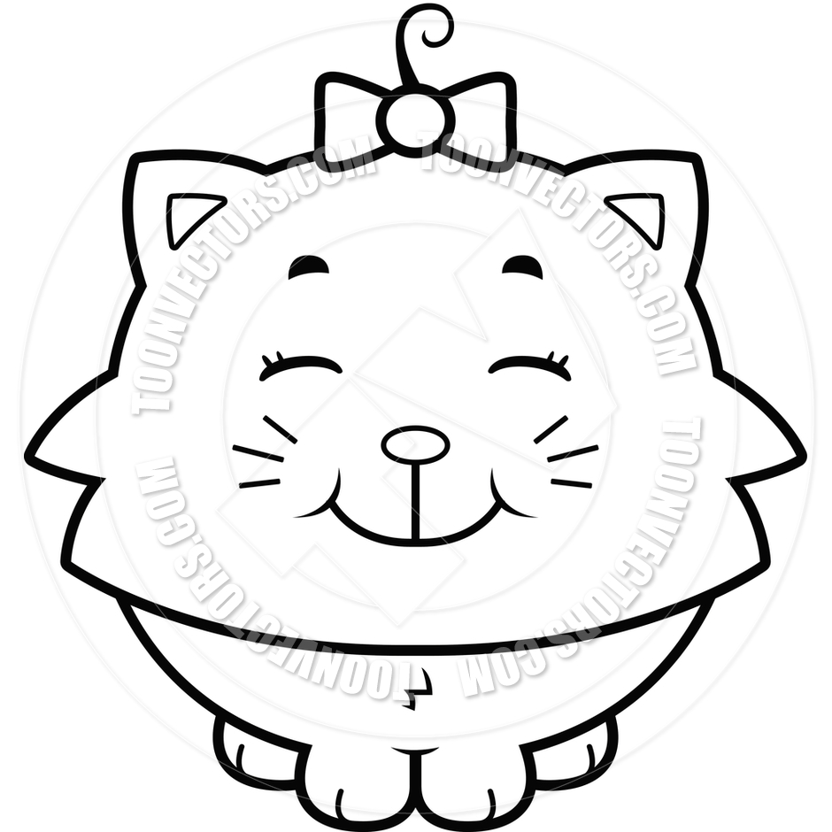 940x940 Cartoon Black And White Cat Collection