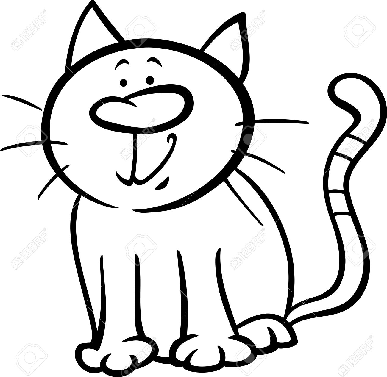 Black And White Cat Cartoon Pictures | Free download on ClipArtMag