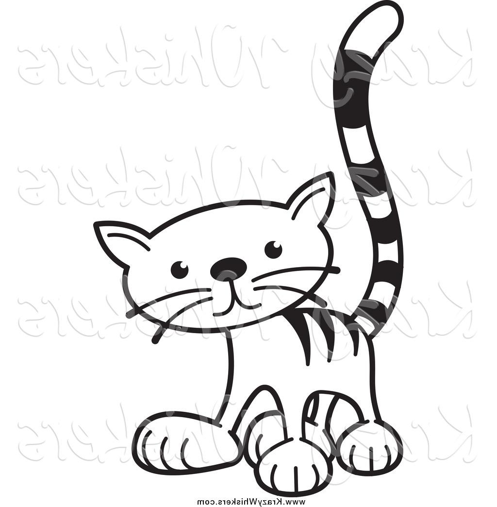 1024x1044 Top 10 Critter Clipart Of Black And White Tabby Cat Standing By