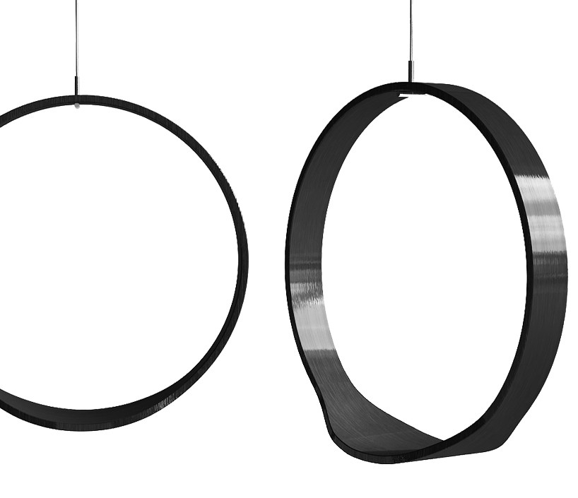 818x705 Wooden Circle Swing Model N.1 Acts As A Contemporary Rocking Chair