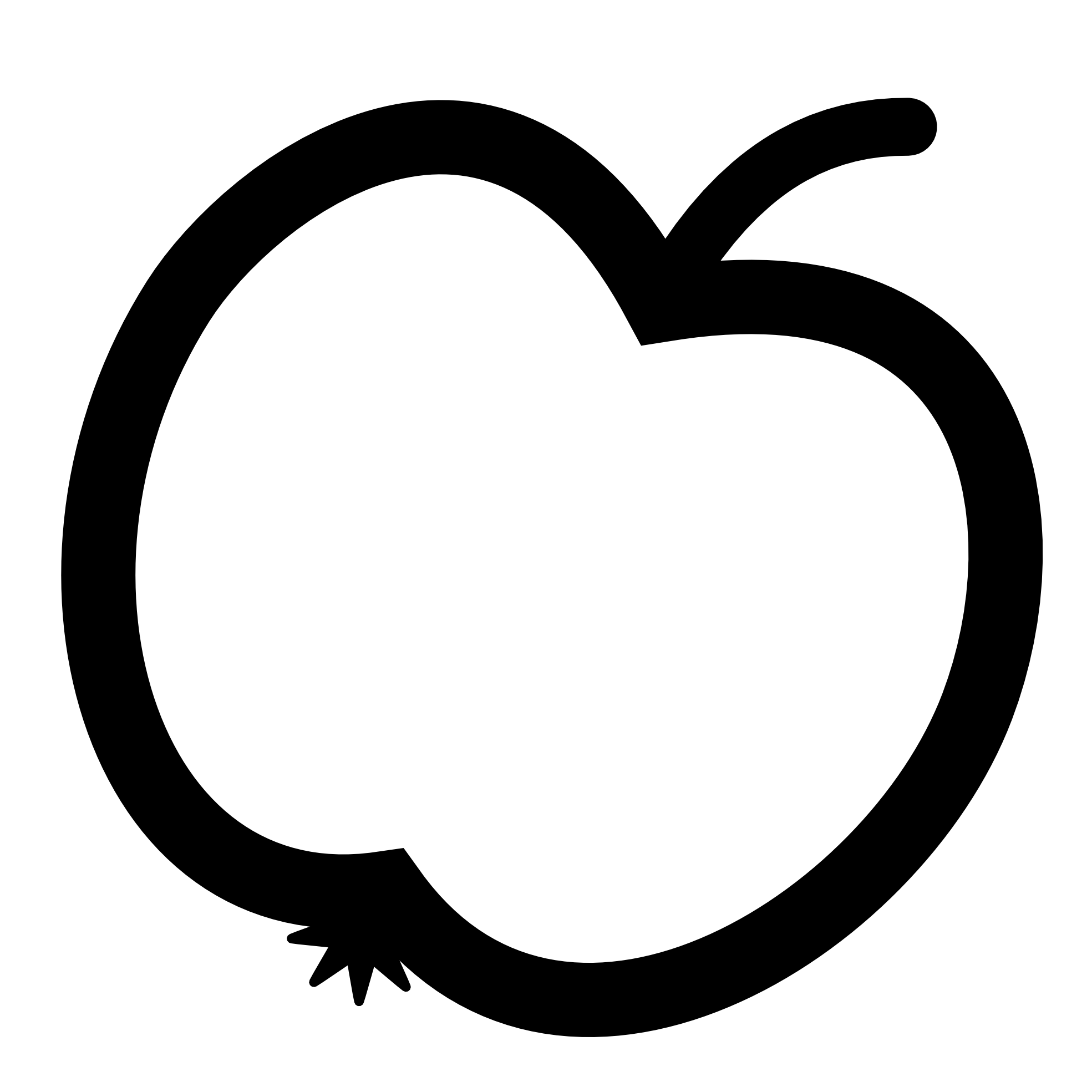 Black And White Clipart Apple