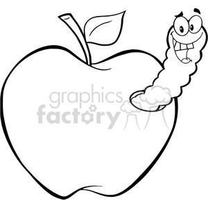 300x300 Worm Clipart Apple Clip Art