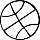 170x170 Basketball Clipart Black And White Basketball Clipart