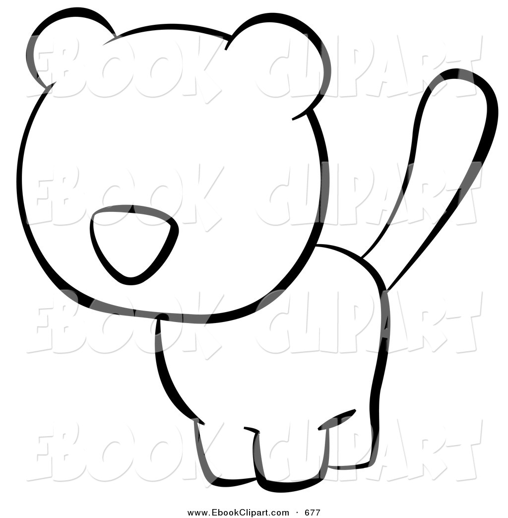 1024x1044 Vector Clip Art Of A Black And White Human Factor Cat Looking Left