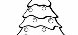 272x125 Black And White Kids Decorating Christmas Tree Clip Art
