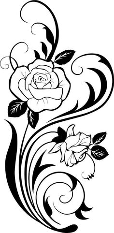 236x482 Simple Flower Designs Black And White Free Download Clip Art