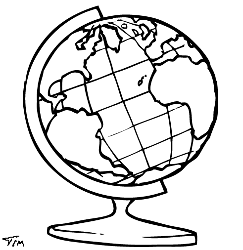 491x506 Globe Black And White Transparent World Globe Clipart 4