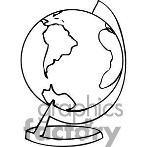 300x300 Black And White Outline Of A Globe Church Room Final Cuts