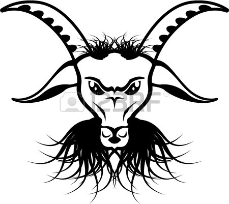 450x401 Devil Evil Goat Satan Vector Illustration Clip Art Image Royalty