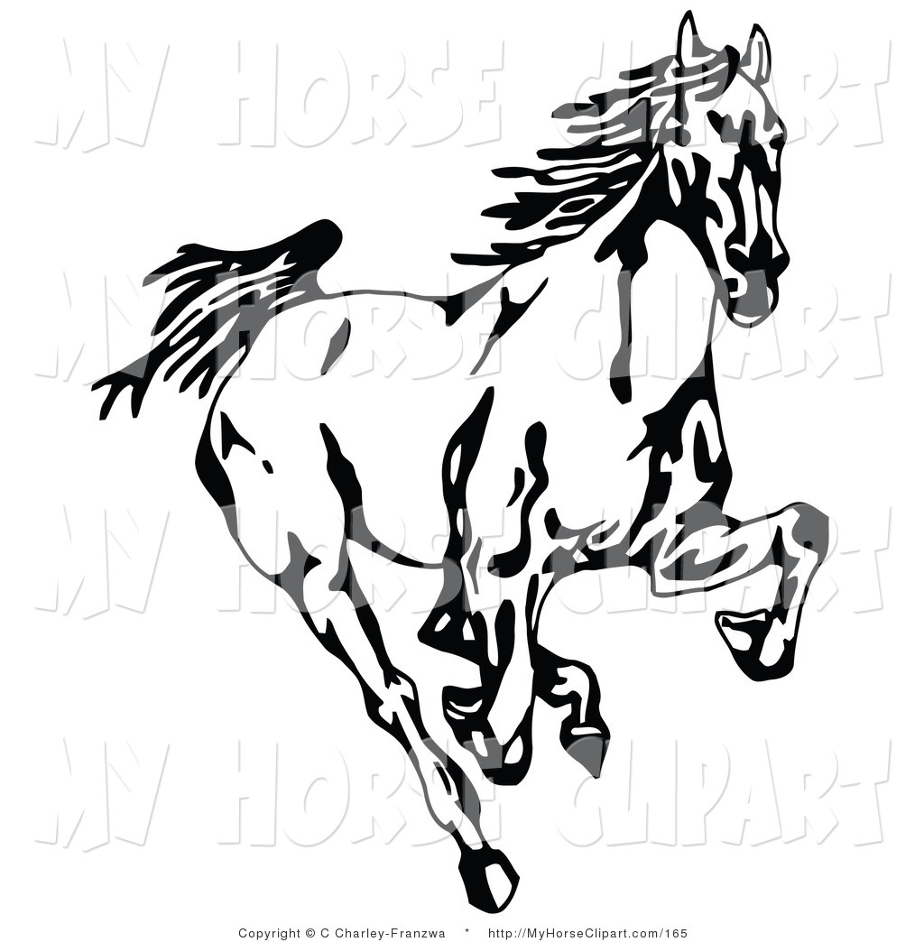 1024x1044 Clipart Of Mustang Horses
