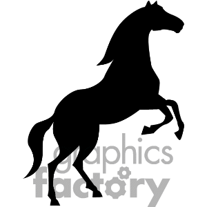 300x300 Horse Clip Art Black And White Clipart Panda