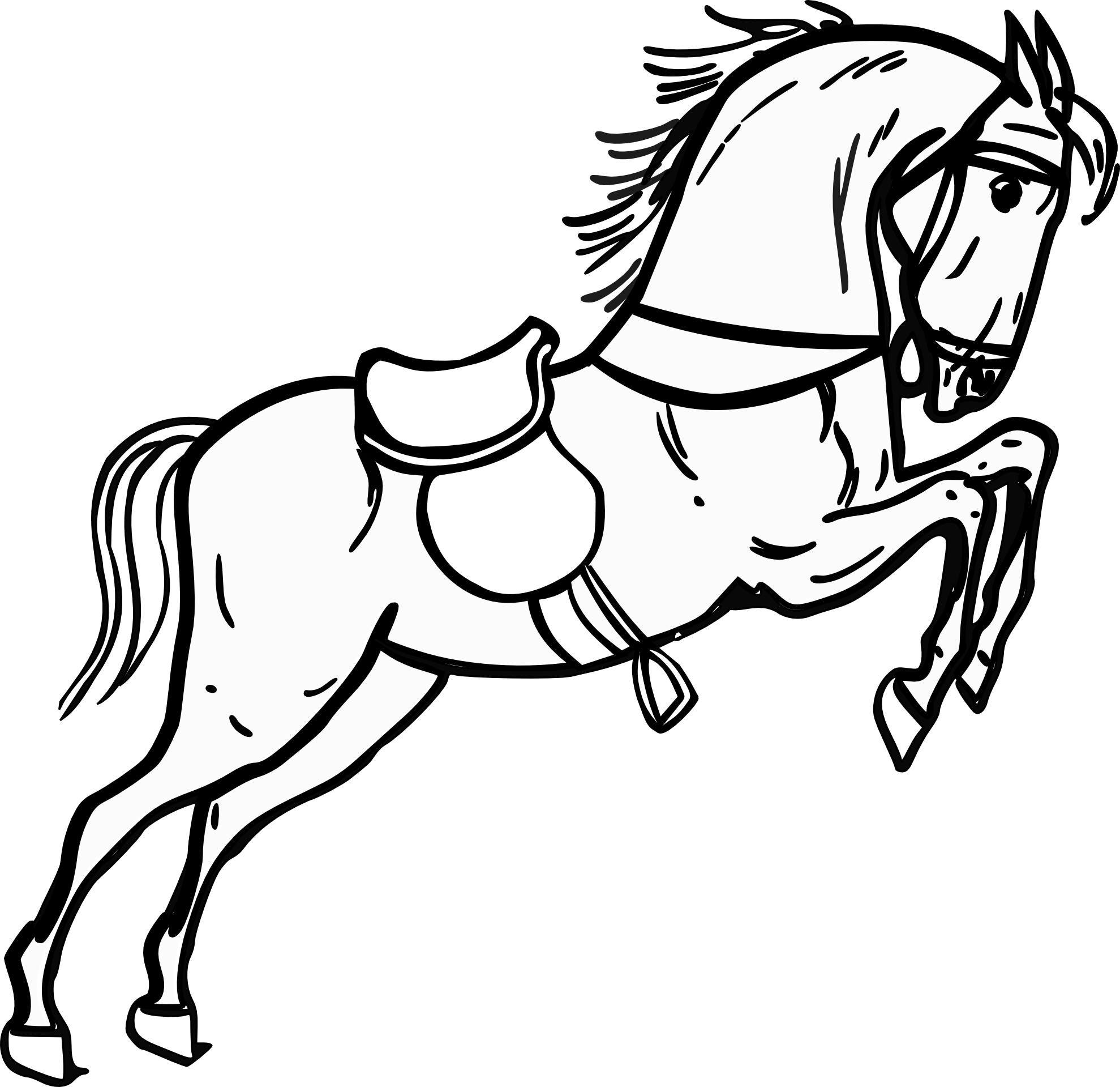 1979x1919 Best Horse Clipart Black And White