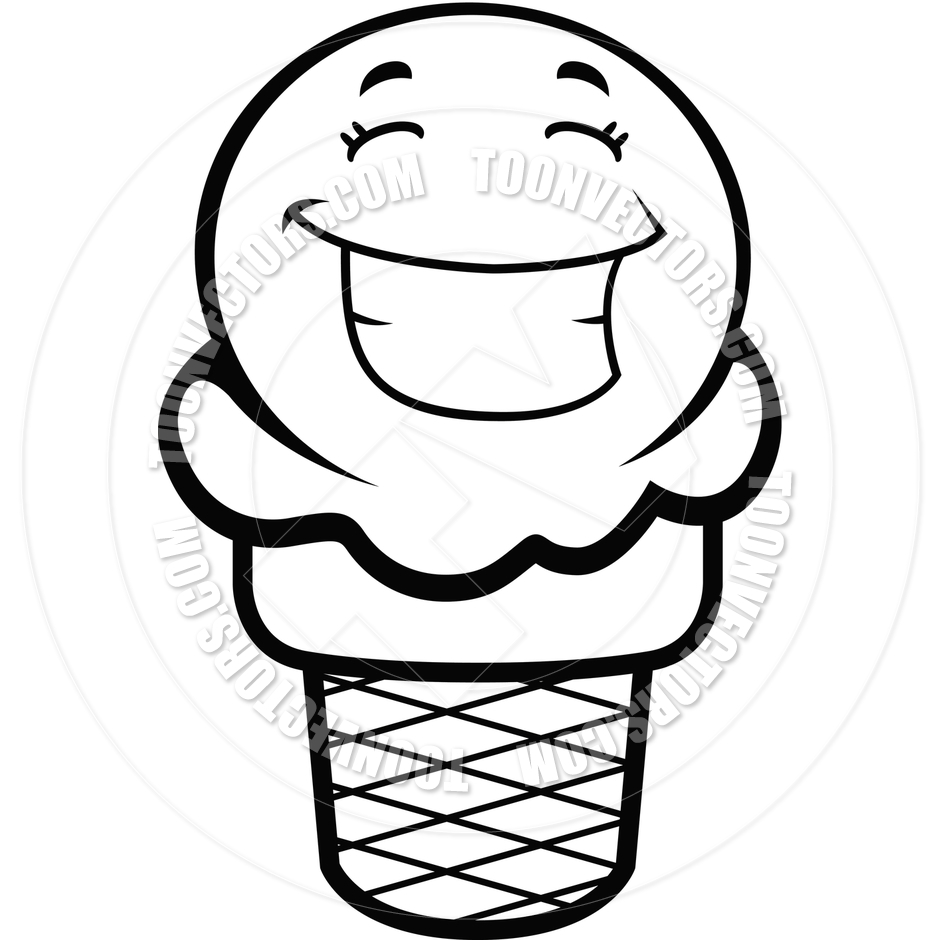 940x940 Ice Cream Black And White Clipart