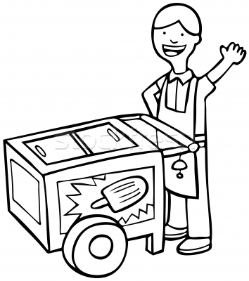 354x400 Ice Cream Cart Clipart 101 Clip Art