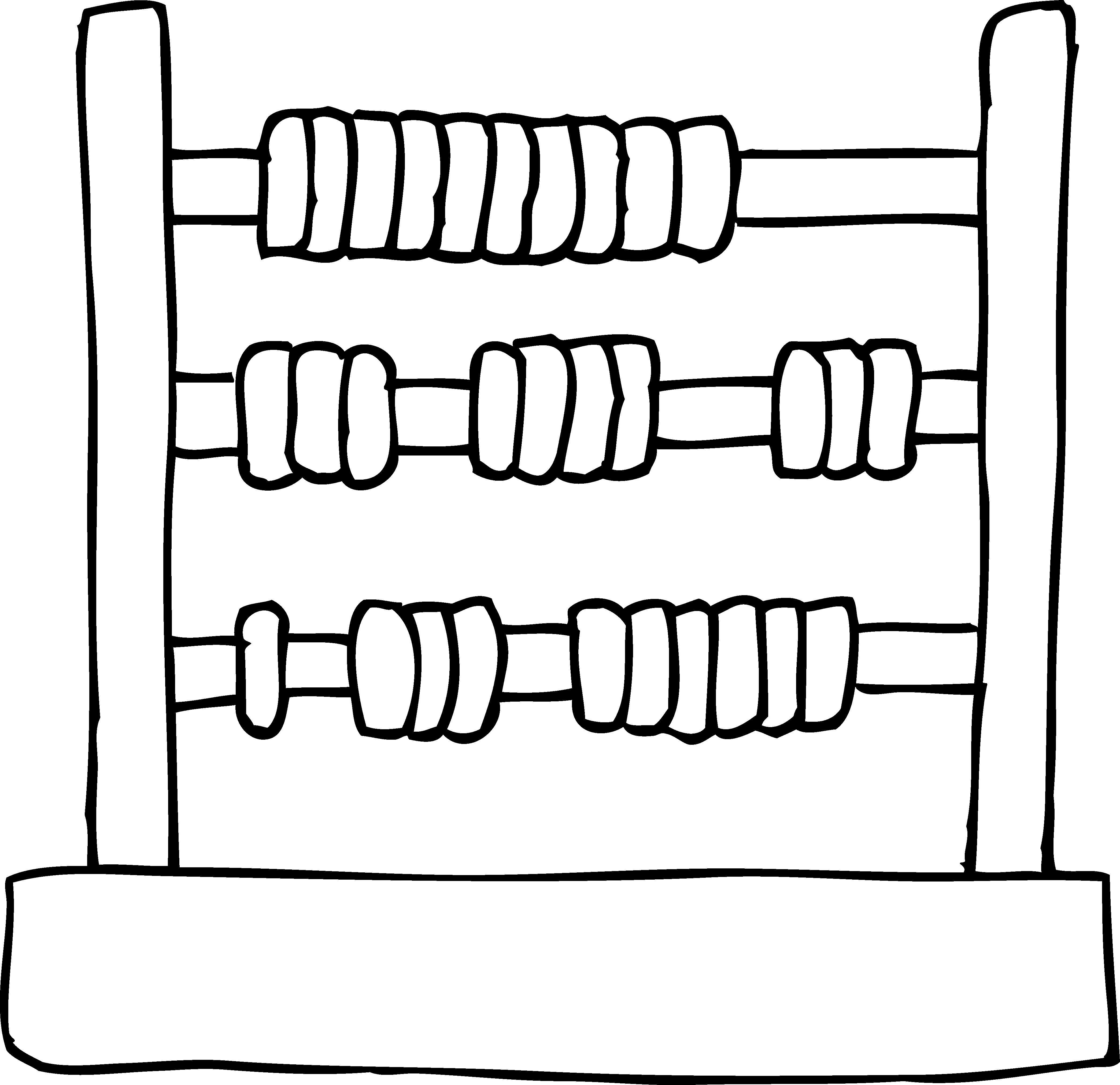 4177x4047 Kids Toy Abacus Coloring Page