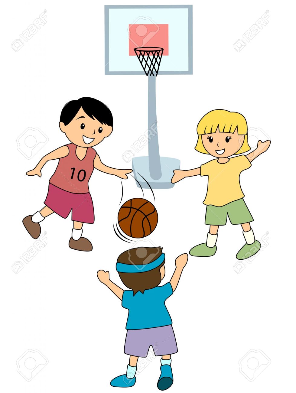 979x1300 Playing Basketball Clipart
