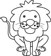 176x195 White Lion Clipart Cute Lion