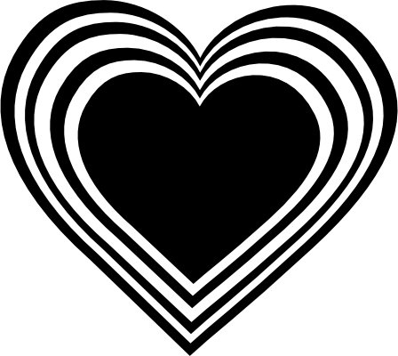 448x400 Love Clipart Black And White