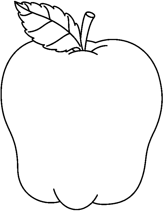 558x721 Apple Black And White Black And White Clip Art Apples Fall