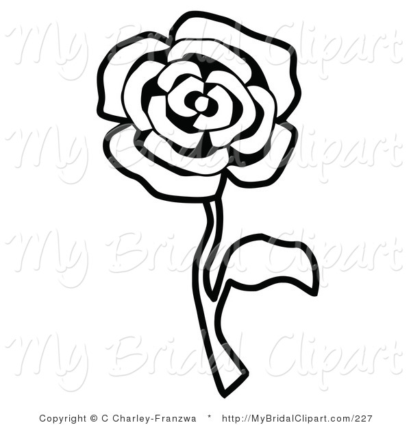 600x620 Rose Clip Art Black And White Clipart Panda