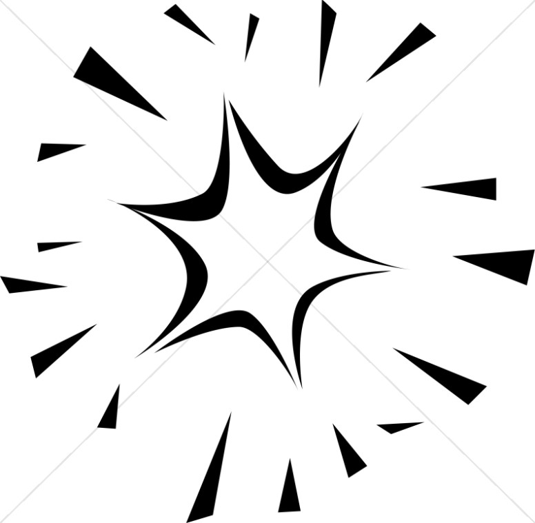776x759 Shining Star Of Bethlehem In Black And White Inspirational Clipart