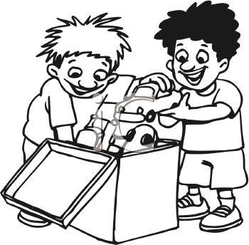 350x344 Toy Chest Clipart