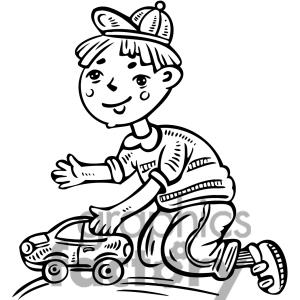 300x300 With Toys Black And White Clipart